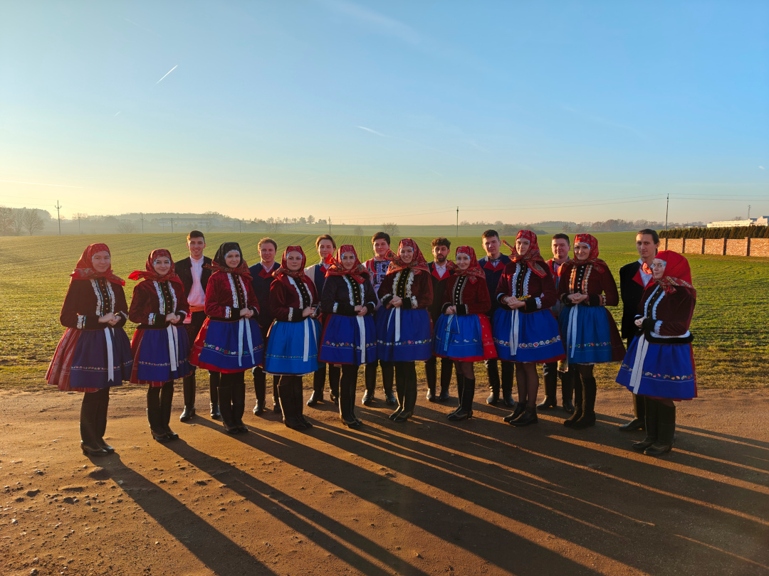 Soubor na vánočním koledování